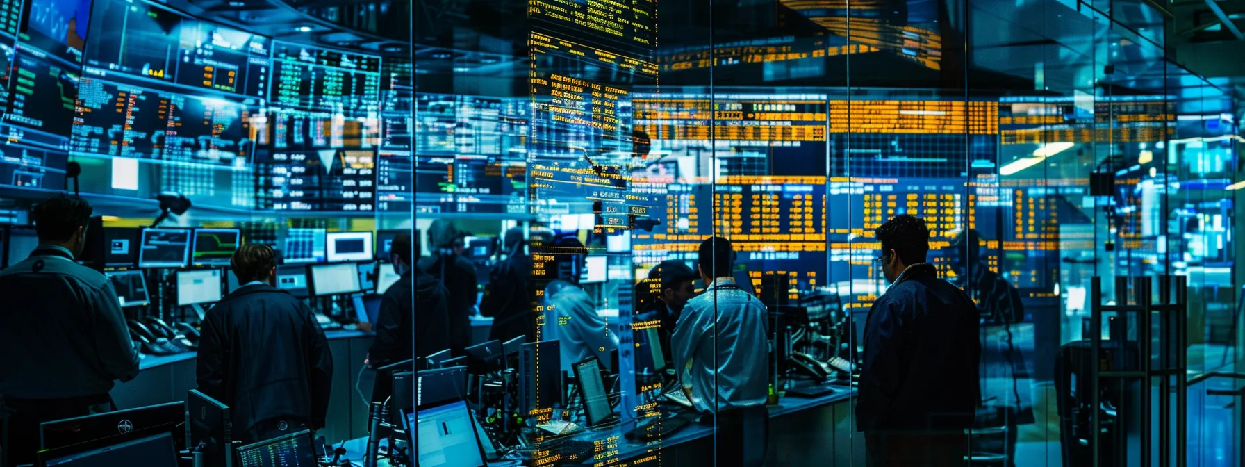 a dynamic scene of a bustling trading floor where traders eagerly monitor their screens, illuminated by vibrant real-time data alerts, capturing the essence of rapid decision-making in a fast-paced financial environment. a dynamic scene of a bustling trading floor where traders eagerly monitor their screens, illuminated by vibrant real-time data alerts, capturing the essence of rapid decision-making in a fast-paced financial environment.