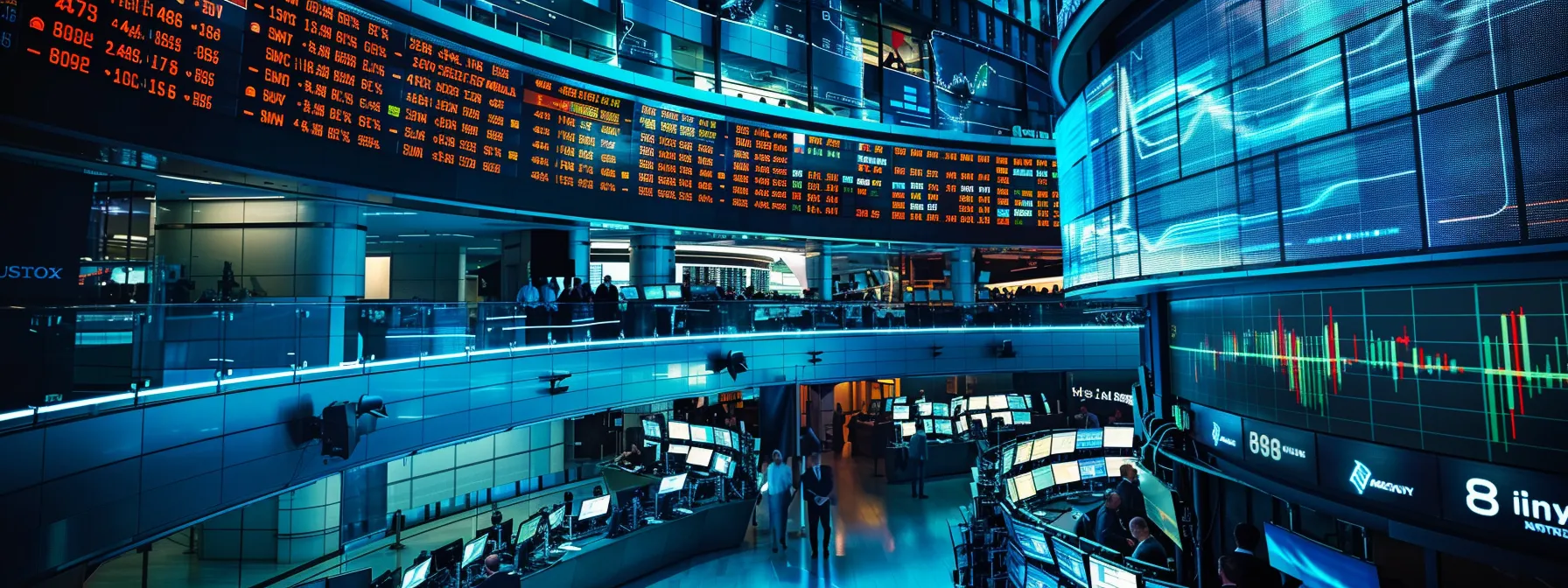 a dynamic, split-screen portrayal of a bustling stock trading floor alive with real-time alerts contrasted against a calm, historical chart room displaying past market trends, illuminated by data-driven visuals and soft ambient lighting. a dynamic, split-screen portrayal of a bustling stock trading floor alive with real-time alerts contrasted against a calm, historical chart room displaying past market trends, illuminated by data-driven visuals and soft ambient lighting.