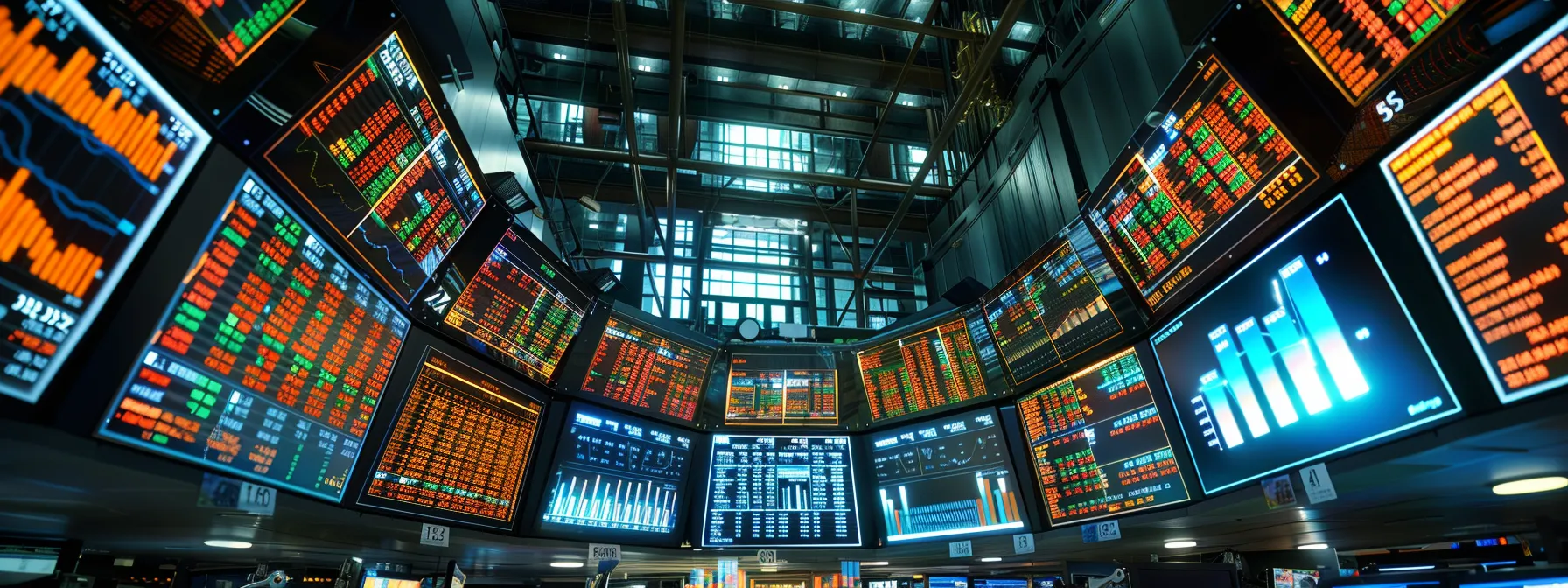 a dynamic stock market trading environment, where vibrant digital screens display real-time alerts, showcasing fluctuating stock prices and colorful candlestick charts that symbolize timely investment decisions. a dynamic stock market trading environment, where vibrant digital screens display real-time alerts, showcasing fluctuating stock prices and colorful candlestick charts that symbolize timely investment decisions.