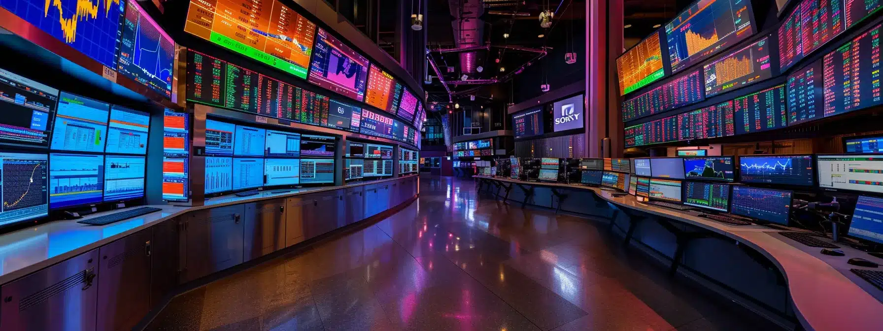 a dynamic stock trading environment showcases a confident trader intently analyzing market graphs on multiple screens, illuminated by vibrant real-time notifications and alerts reflecting dramatic shifts in stock performance. a dynamic stock trading environment showcases a confident trader intently analyzing market graphs on multiple screens, illuminated by vibrant real-time notifications and alerts reflecting dramatic shifts in stock performance.