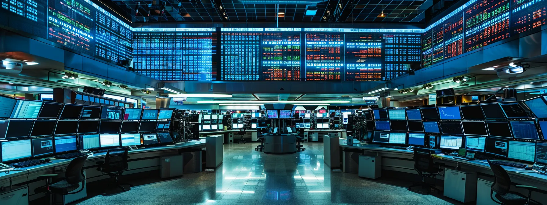 a dynamic trading environment is illuminated by vibrant screens displaying real-time stock alerts, emphasizing the energy and precision required for traders to optimize their strategies.