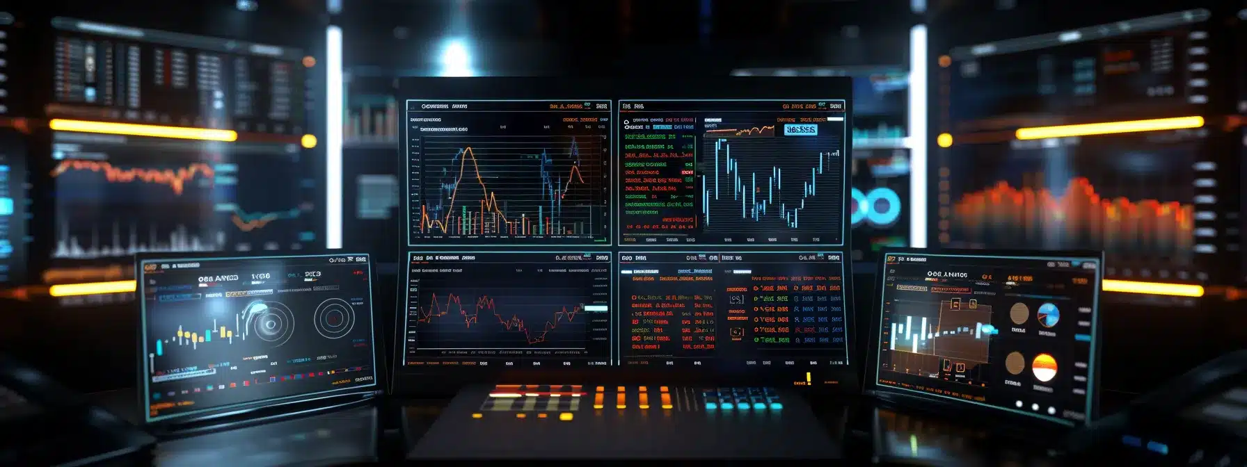 a futuristic digital interface displays dynamic stock price alerts, illuminated by vibrant colors and sleek graphics, emphasizing advanced ai technology and personalized user engagement. a futuristic digital interface displays dynamic stock price alerts, illuminated by vibrant colors and sleek graphics, emphasizing advanced ai technology and personalized user engagement.