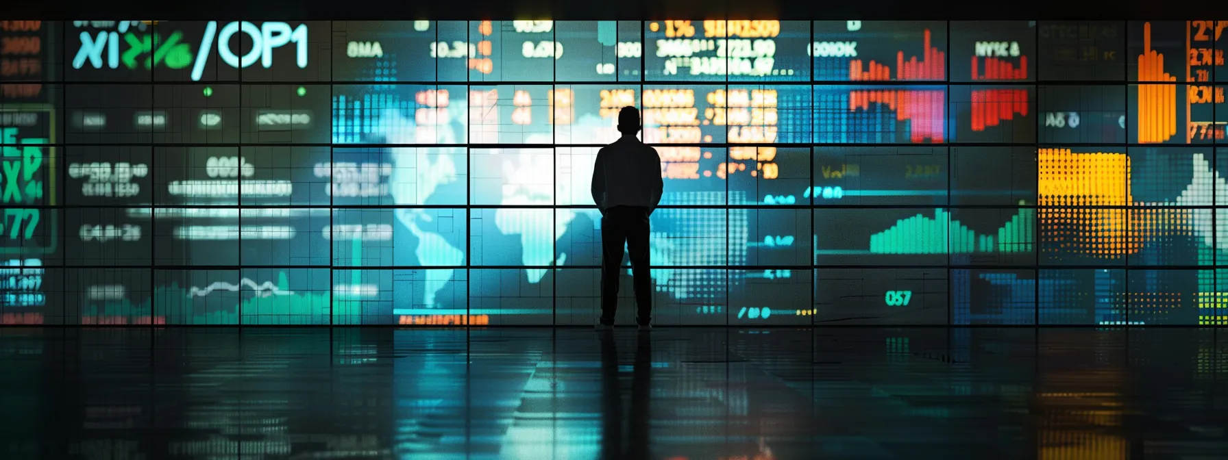 a striking visualization captures an anxious investor standing before a wall filled with fluctuating stock charts and alerts, illuminated by a dramatic spotlight, symbolizing the confusion and misconceptions surrounding stock price notifications.