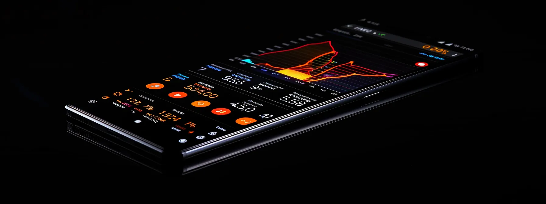 a vibrant, close-up view of a smartphone screen displaying real-time stock alerts, with dynamic price graphs and bold notifications illuminated against a sleek black background, symbolizing the rapid flow of market information. a vibrant, close-up view of a smartphone screen displaying real-time stock alerts, with dynamic price graphs and bold notifications illuminated against a sleek black background, symbolizing the rapid flow of market information.