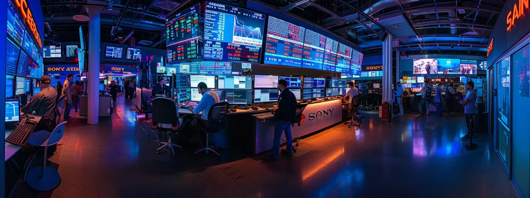 a vibrant, dynamic trading floor bustling with professionals intensely focused on glowing screens, displaying real-time stock alerts and moving averages, capturing the urgency and precision of timely financial decisions. a vibrant, dynamic trading floor bustling with professionals intensely focused on glowing screens, displaying real-time stock alerts and moving averages, capturing the urgency and precision of timely financial decisions.